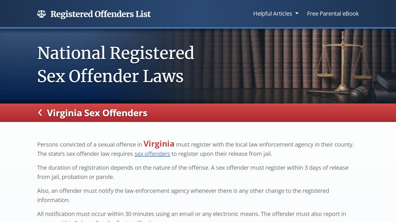 Registered Offenders List | Find Sex Offenders in Virginia